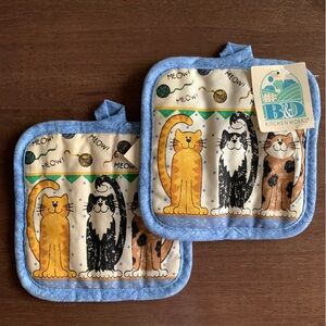 B&D Kitchenworks Vintage Pot Holders Rest NWT